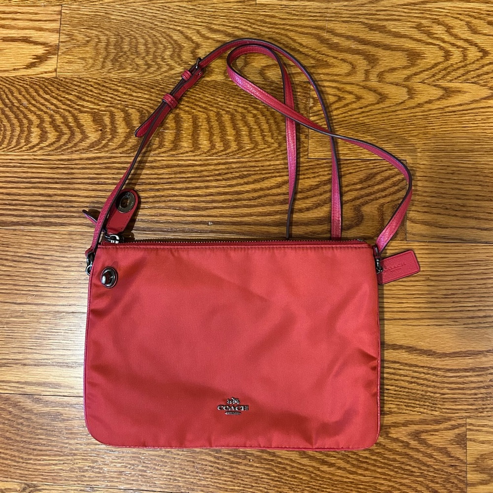 Coach Vibrant Red Crossbody Bag
